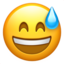 出汗笑